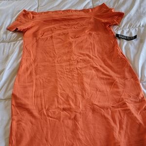 NWT NY &Co off the shoulder orange dress